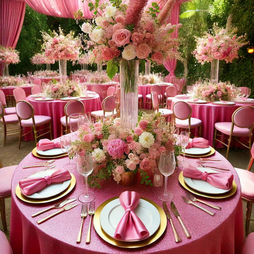 Bright Pink Radiant Majestic Satin