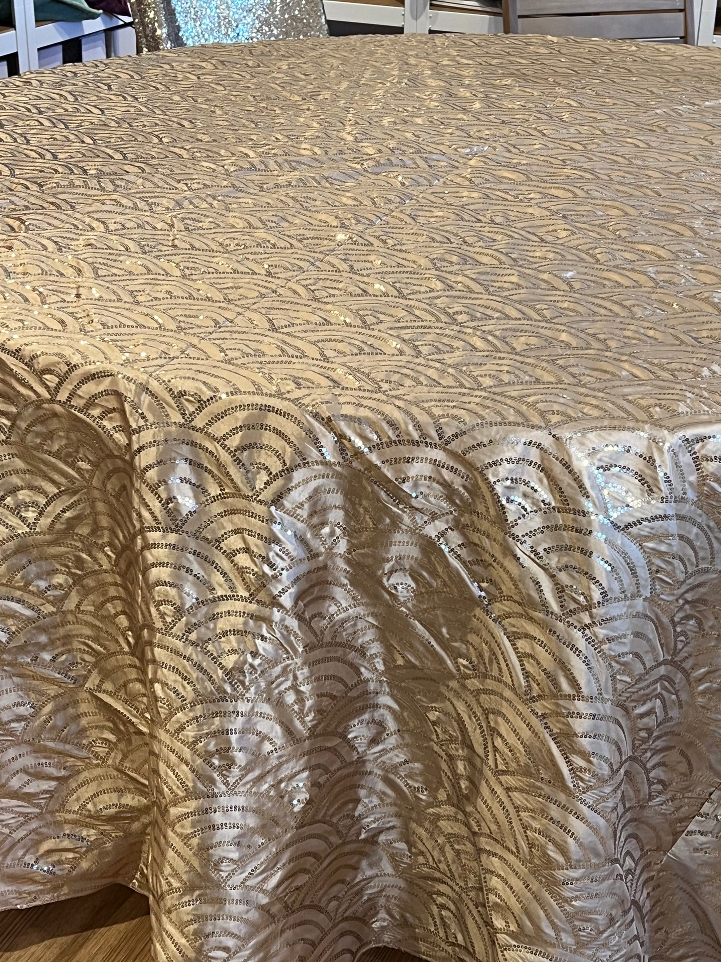 Gold Sequin Waves