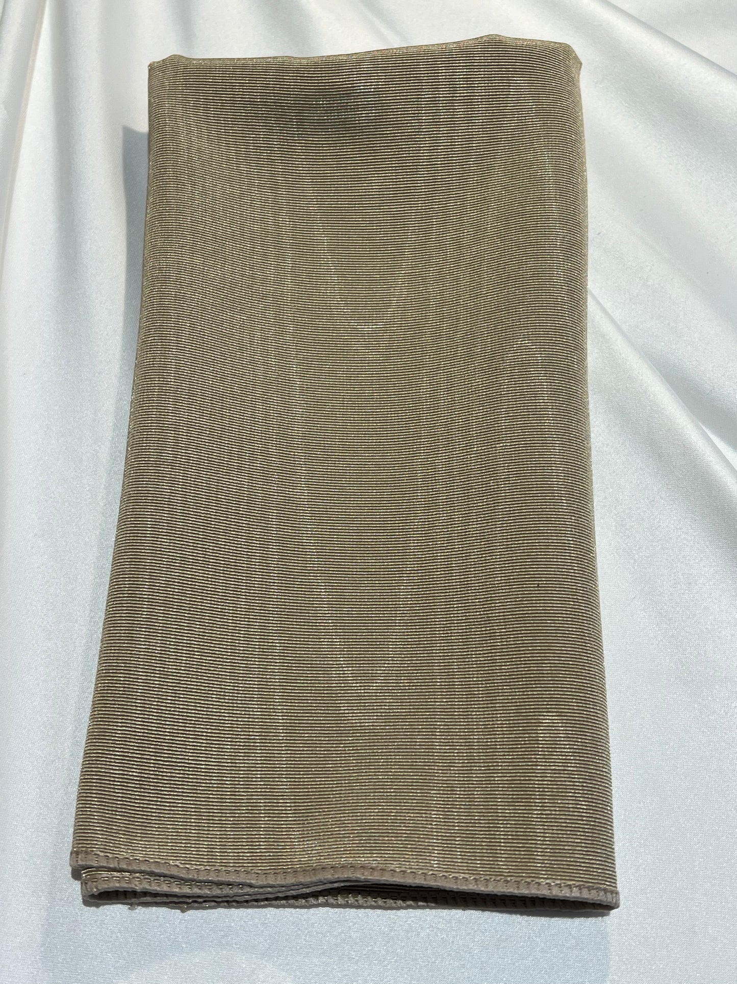 Beige Champaign Bengaline Moire