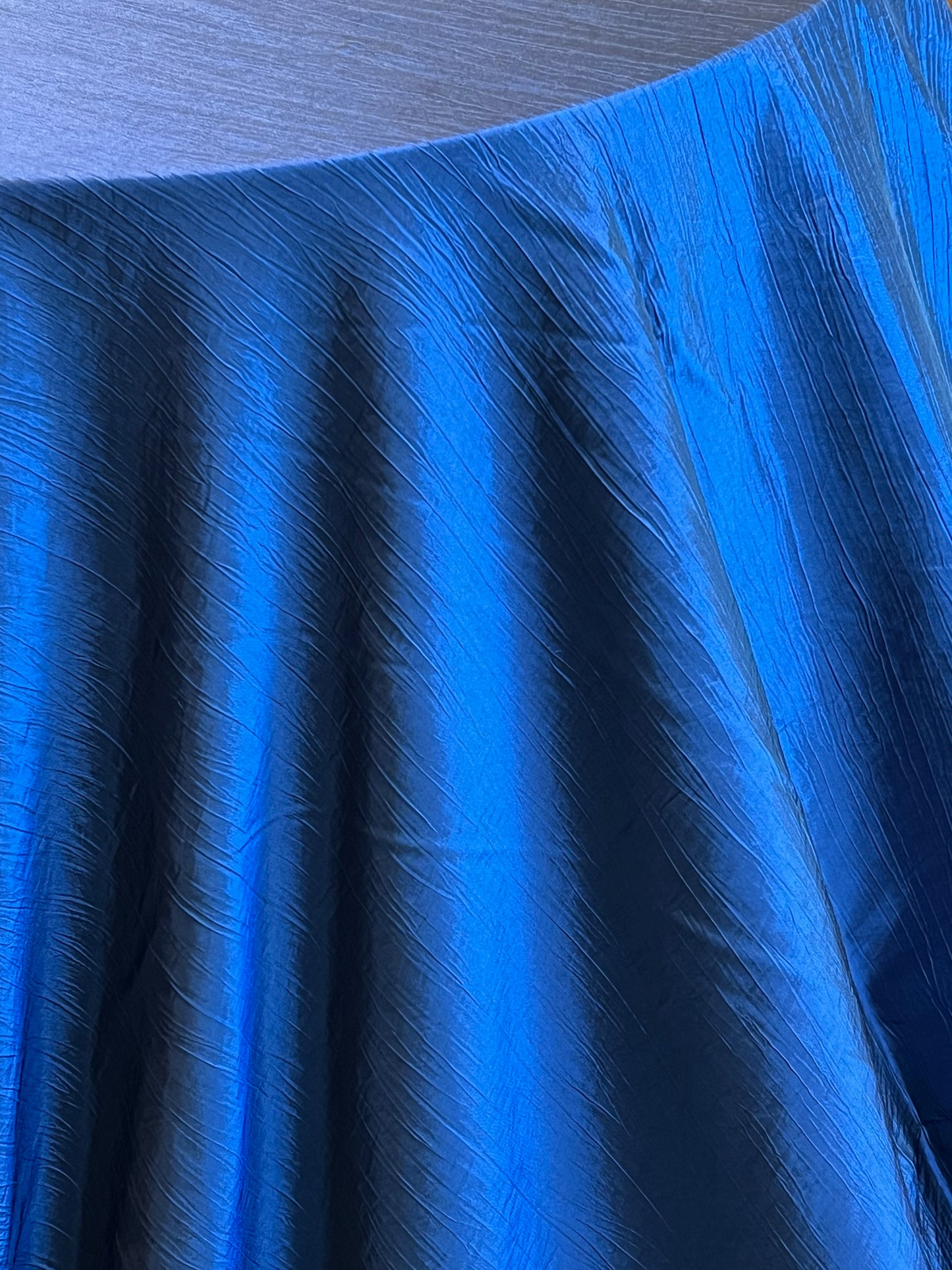 Navy Blue Crush Satin