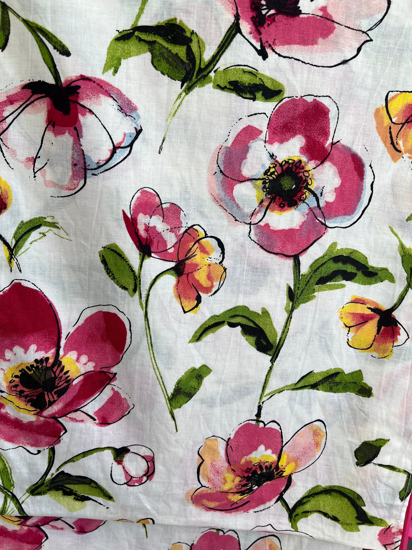 Watercolor Wildflower Table Runner