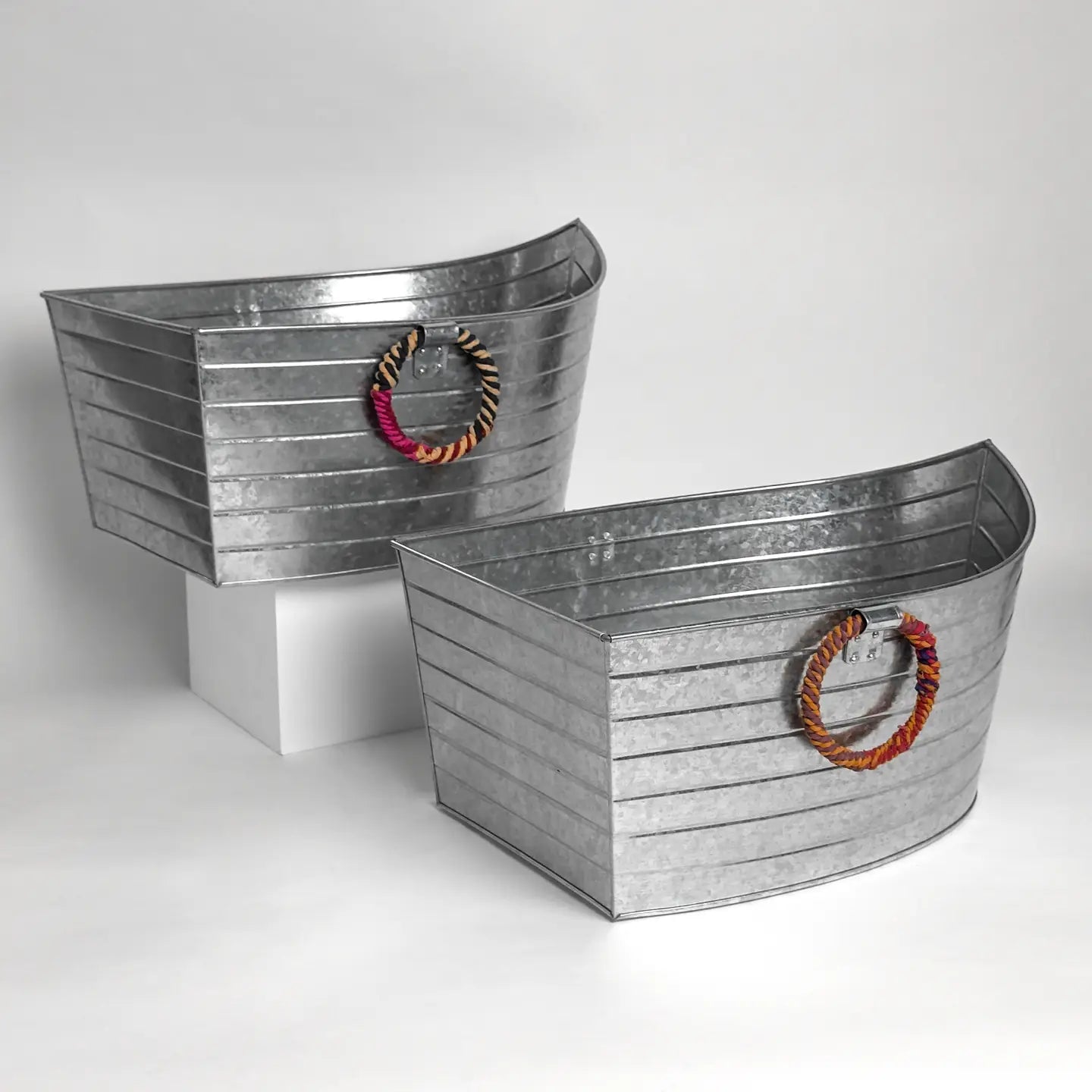 Colorful Jute Boat Tubs