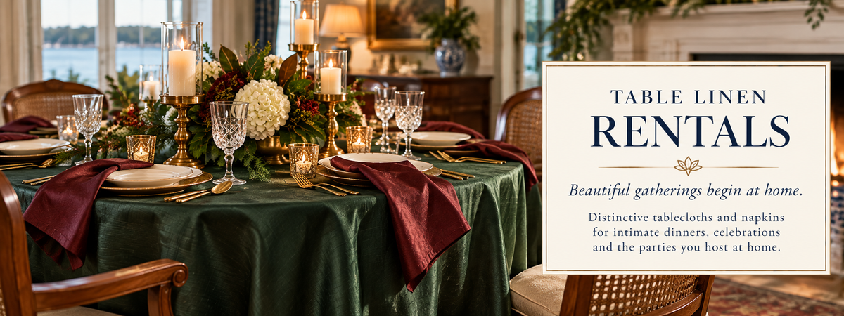 Newport Fine Linens Table Linen Rental Collection