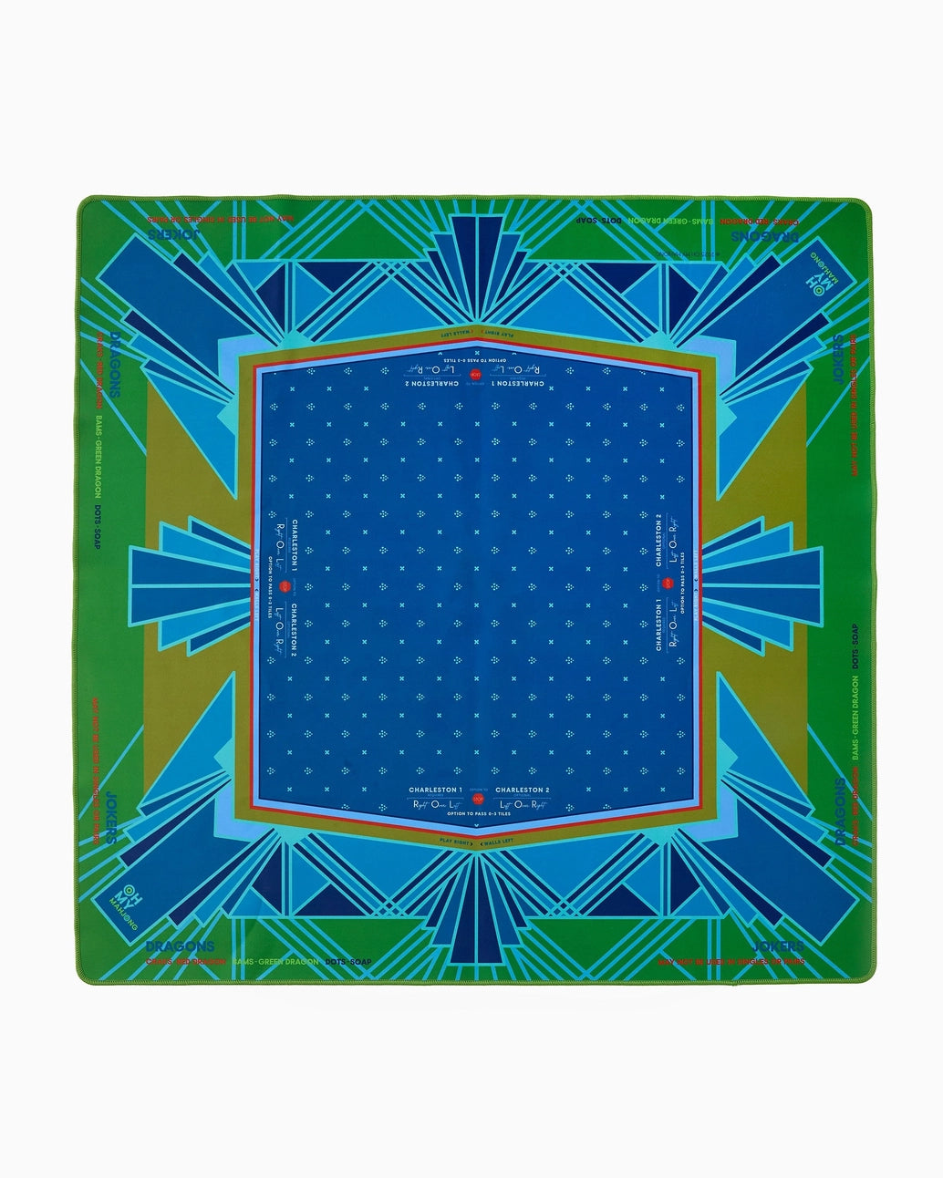 Mahjong Mats and Tablecloths, Tortoise Shell Rack and Pusher, and Playing Cards for Travel