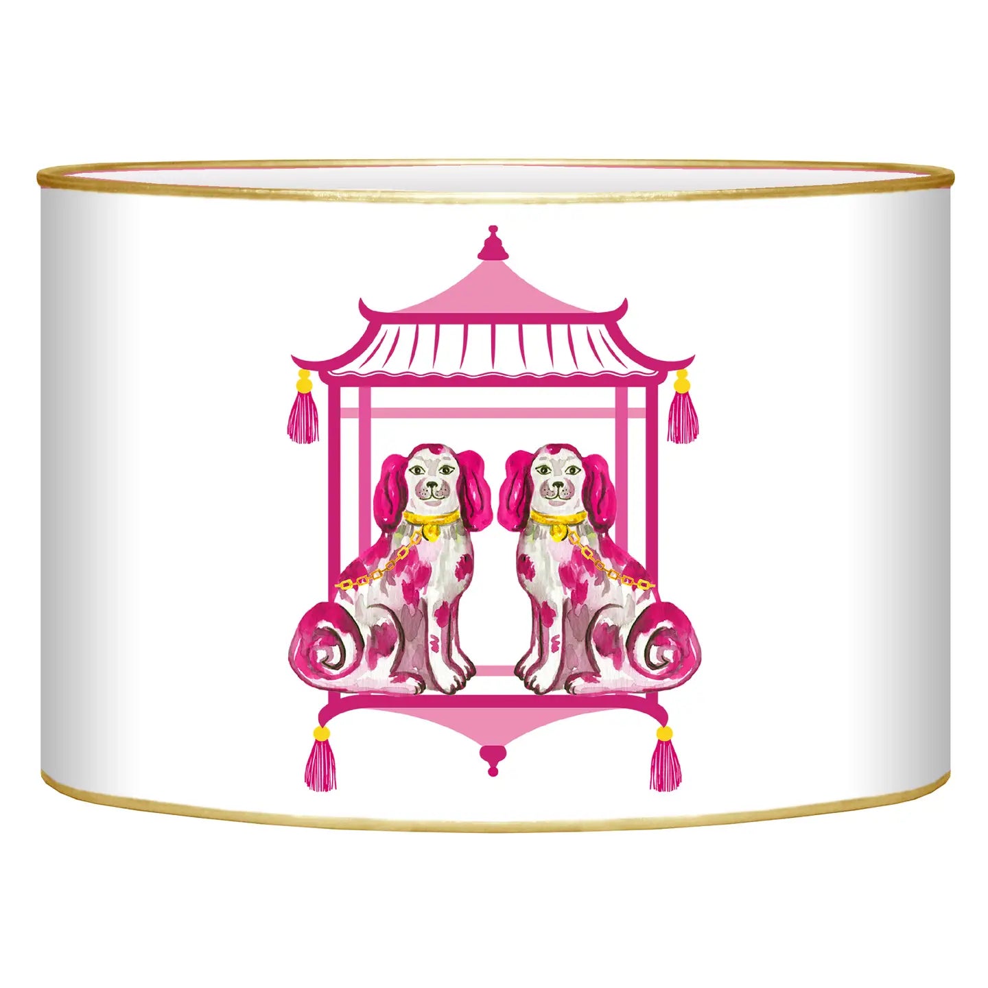 Staffordshire Dogs on White Letter Box