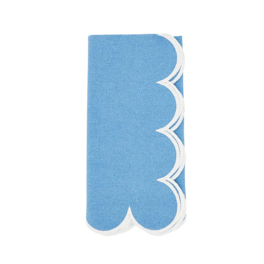 Cotton Scalloped Dinner Napkin