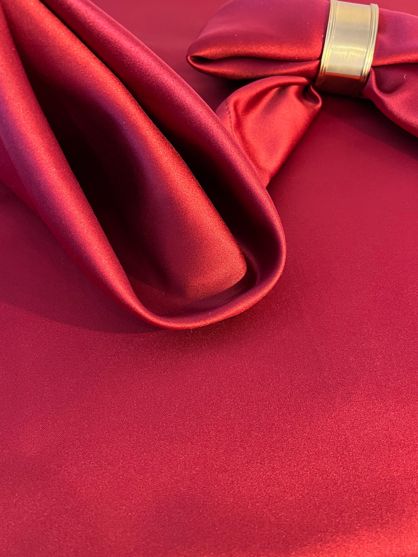 Scarlet Satin Napkin