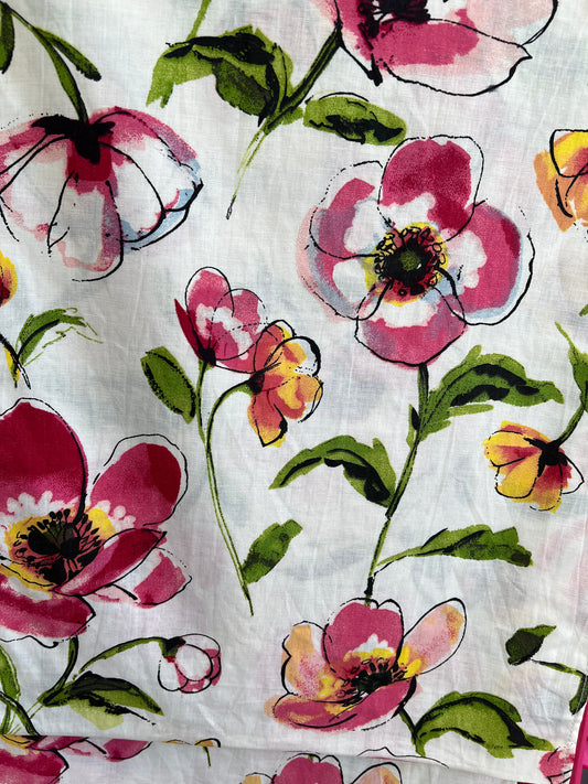 Watercolor Wildflower Table Runner