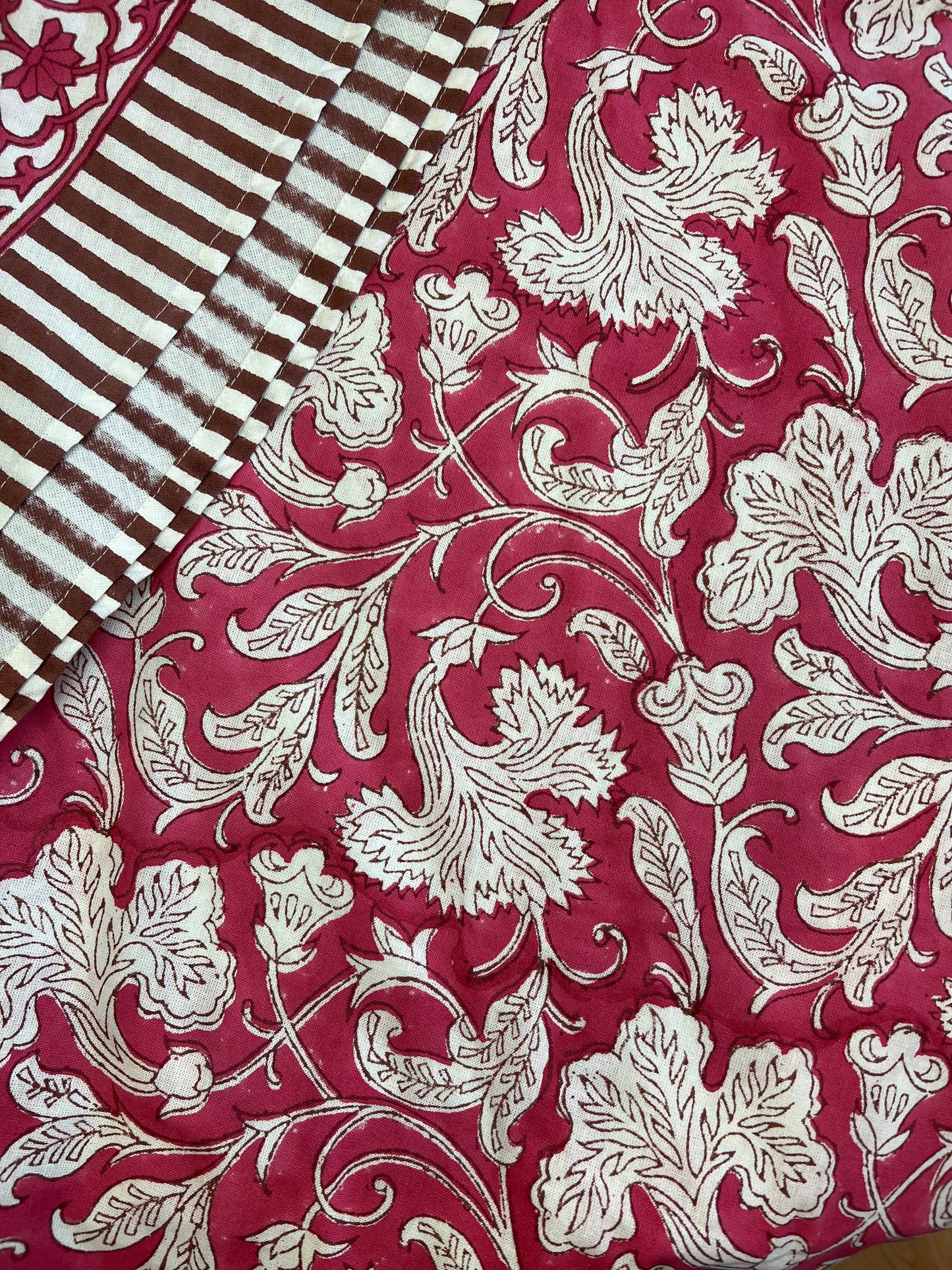 Pink Lotus Block Print