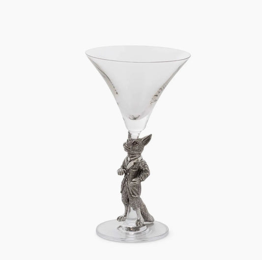 Hunting Dressed Fox Wine Glass