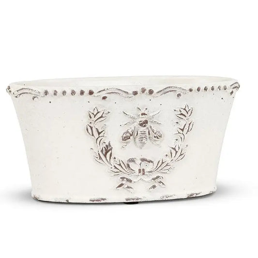 Bee in Crest Planter 4" x 8"