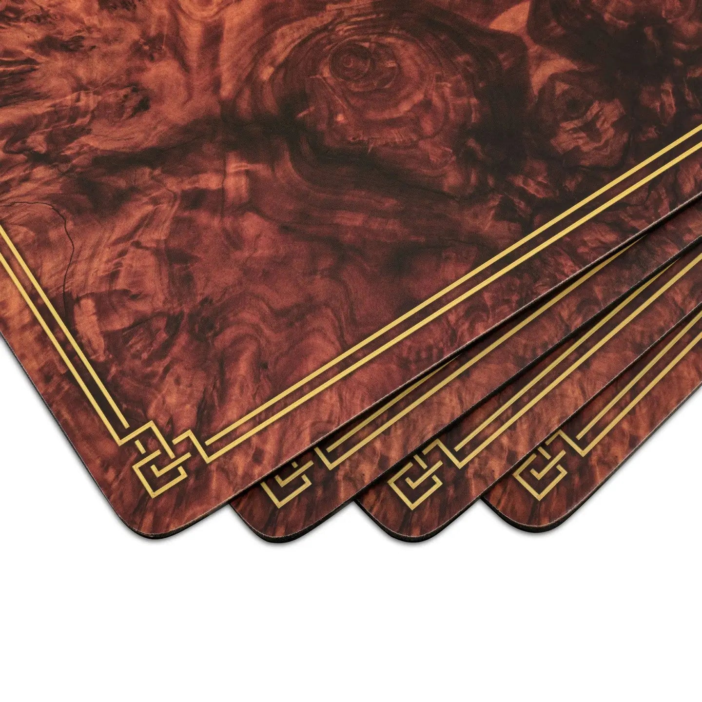 Walnut Burlap Placemats Set of Four