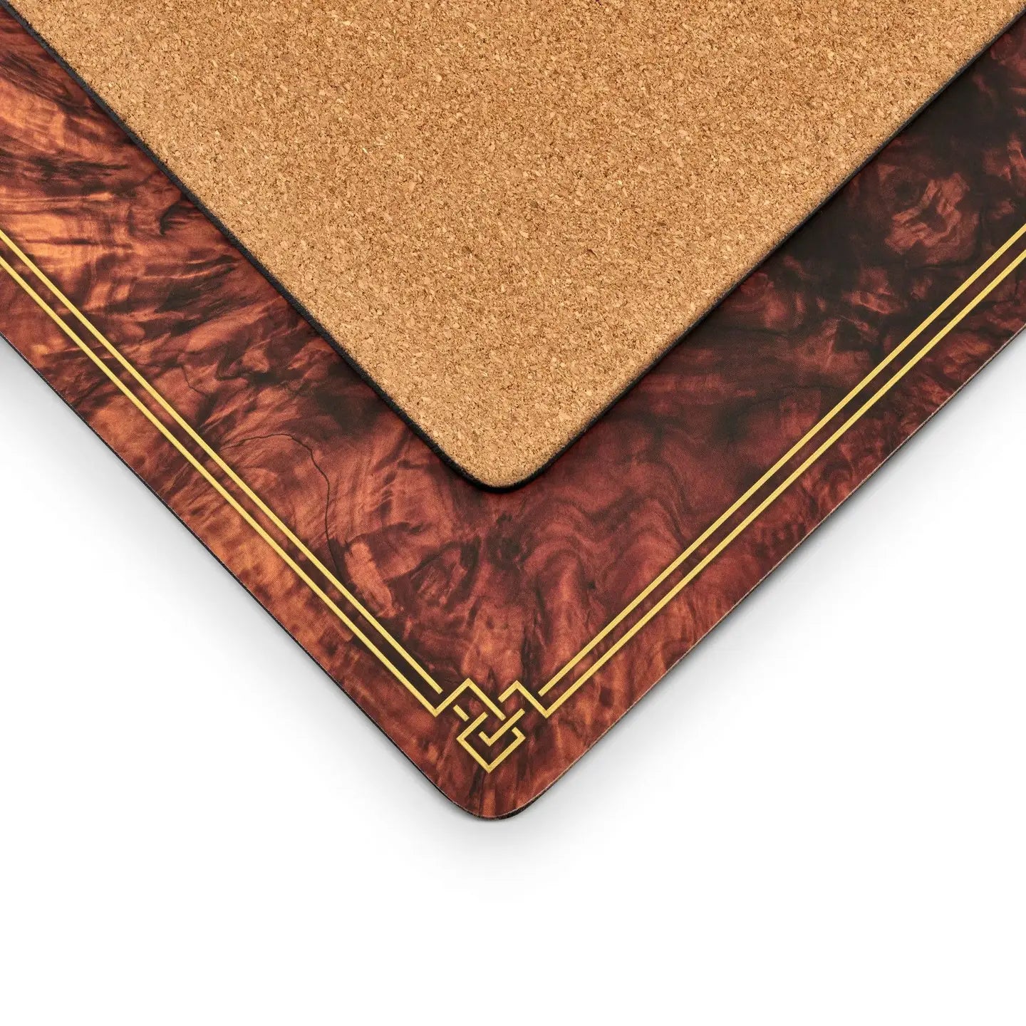 Walnut Burlap Placemats Set of Four
